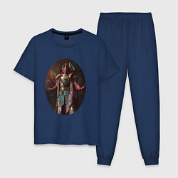 Пижама хлопковая мужская Примарх Магнус, цвет: тёмно-синий