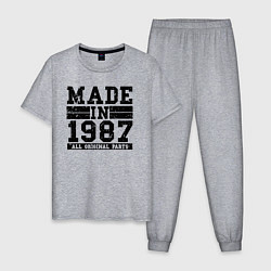 Мужская пижама Сделано в 1987 оригинальные детали