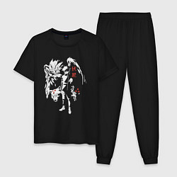 Пижама хлопковая мужская Маг теней Фушигуро, цвет: черный