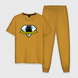 Мужская пижама Пёс Доге на логотипе