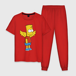 Мужская пижама Барт Симпсон - единорог