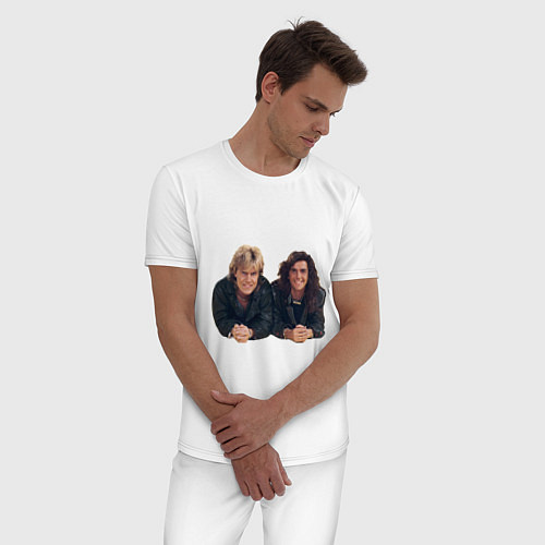 Мужская пижама Modern Talking band / Белый – фото 3