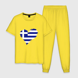 Мужская пижама Сердце - Греция
