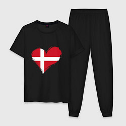 Мужская пижама Сердце - Дания