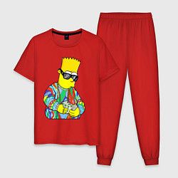Мужская пижама Барт Симпсон считает выручку
