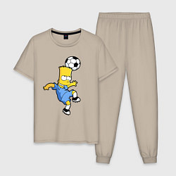 Мужская пижама Барт Симпсон - игра головой!