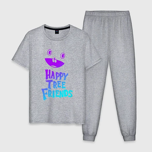 Мужская пижама Happy Three Friends - NEON / Меланж – фото 1