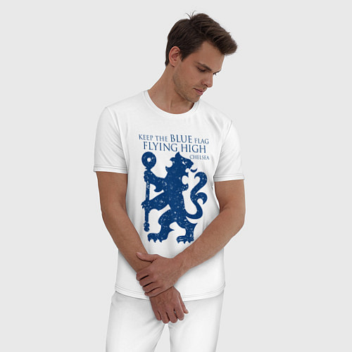 Мужская пижама FC Chelsea Lion / Белый – фото 3