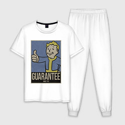 Пижама хлопковая мужская Vault guarantee boy, цвет: белый