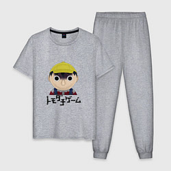 Пижама хлопковая мужская Tomodachi Game Anime, цвет: меланж