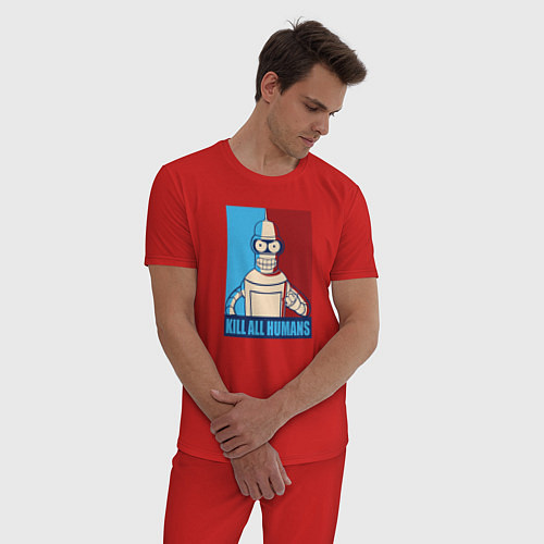 Мужская пижама Bender Futurama / Красный – фото 3
