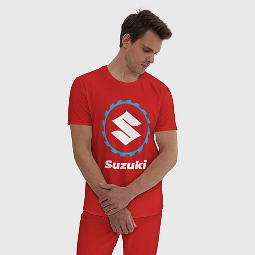 Мужская пижама Suzuki в стиле Top Gear / Красный – фото 3