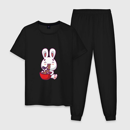 Мужская пижама Eating Rabbit / Черный – фото 1