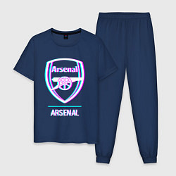 Мужская пижама Arsenal FC в стиле glitch