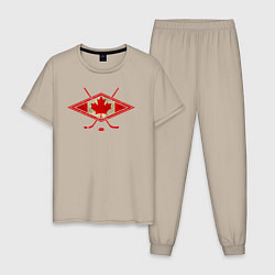 Мужская пижама Флаг Канады хоккей