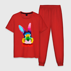 Мужская пижама Радужный кролик