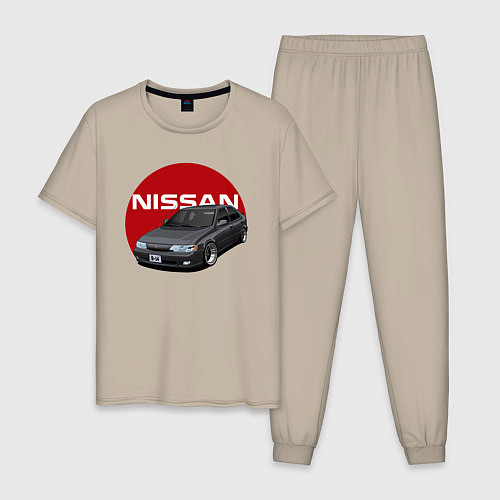 Мужская пижама Nissan B-14 / Миндальный – фото 1