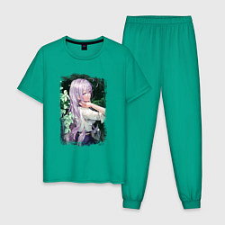 Пижама хлопковая мужская Милая Владилена - 86, цвет: зеленый