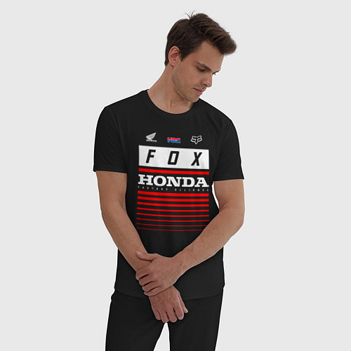 Мужская пижама Honda racing / Черный – фото 3
