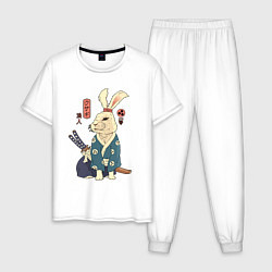 Мужская пижама Кролик самурай с мечом
