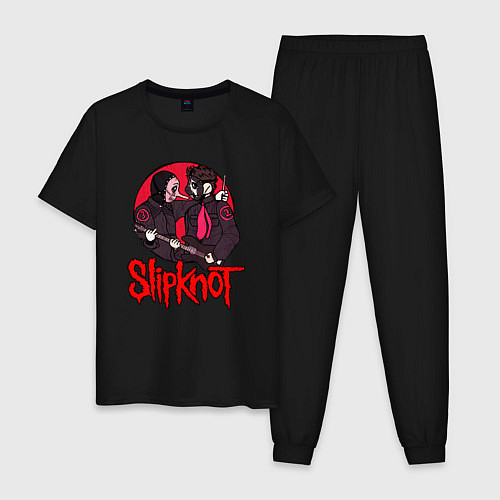 Мужская пижама Slipknot rock / Черный – фото 1
