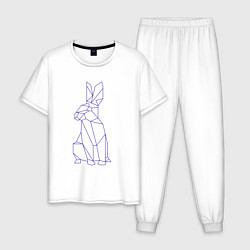 Мужская пижама Символ 2023 - Синий Кролик
