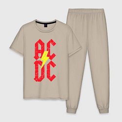 Мужская пижама AC DC logo