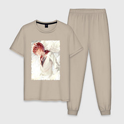 Пижама хлопковая мужская Mirai Kakehashi - Platinum End, цвет: миндальный
