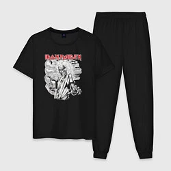 Пижама хлопковая мужская Iron Maiden Killers Album, цвет: черный