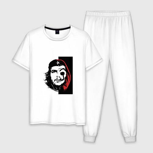 Мужская пижама Бумаждый дом - Че Гевара / Белый – фото 1