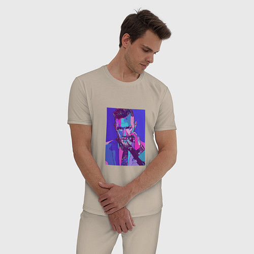 Мужская пижама Purple Conor / Миндальный – фото 3