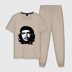 Пижама хлопковая мужская Ernesto Che Guevara, цвет: миндальный