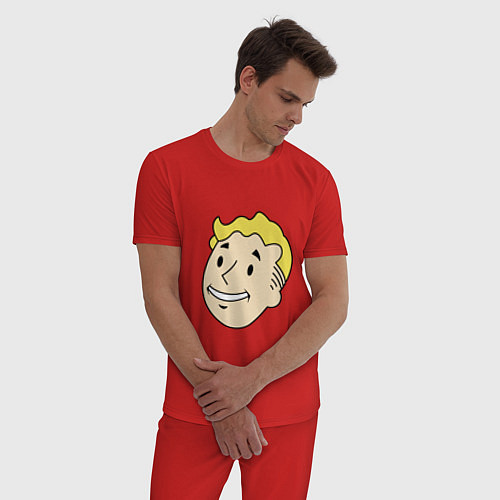 Мужская пижама Vault boy head / Красный – фото 3