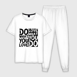 Мужская пижама Do what you love love what you do