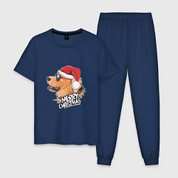 Мужская пижама Собачье Рождество
