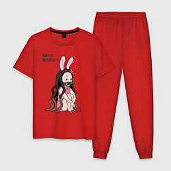Мужская пижама Милашка Незуко из аниме клинок рассекающий демонов