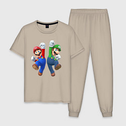 Мужская пижама Марио и Луиджи