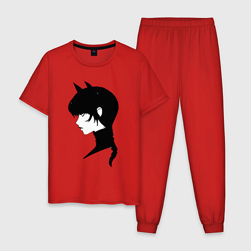 Мужская пижама Wednesday в стиле аниме / Красный – фото 1