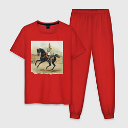 Мужская пижама Николай II на коне на дворцовой площади