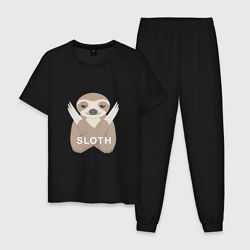 Мужская пижама Sloth / Черный – фото 1