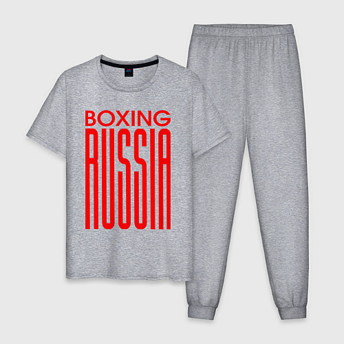 Мужская пижама Бокс Российская сборная / Меланж – фото 1