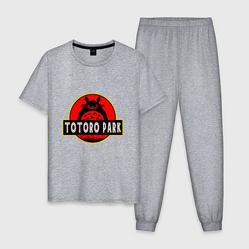 Мужская пижама Totoro park / Меланж – фото 1