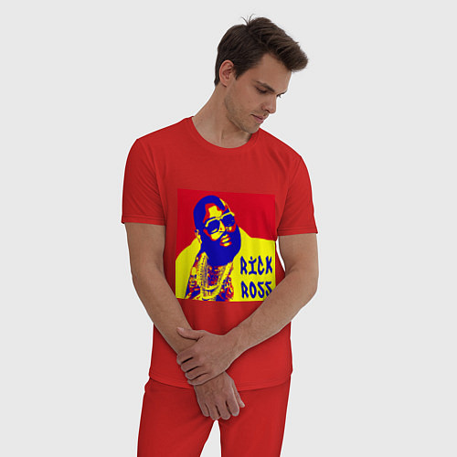Мужская пижама Рик Росс поп-арт / Красный – фото 3