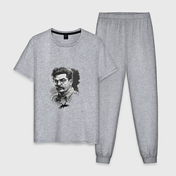Мужская пижама Сталин в черно-белом исполнении