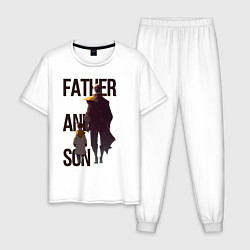 Мужская пижама Отец и сын