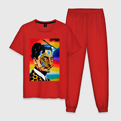 Пижама хлопковая мужская Salvador Dali: Art, цвет: красный