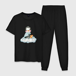 Мужская пижама Пингвин на облаке