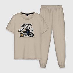 Мужская пижама Мотогонки мотоциклист