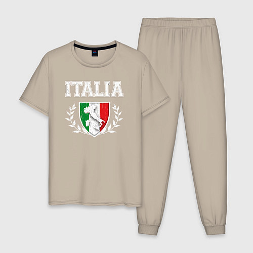 Мужская пижама Italy map / Миндальный – фото 1