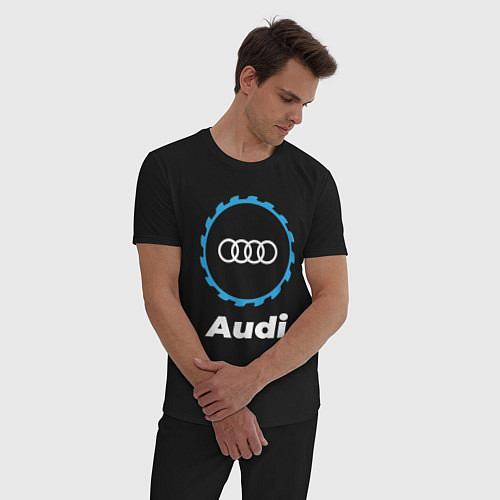Мужская пижама Audi в стиле Top Gear / Черный – фото 3